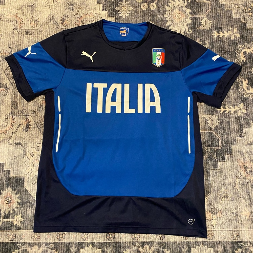 Puma Italia authentic jersey cool cell size XLarge blue very clean!